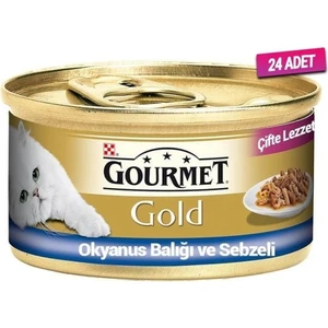 Gourmet Gold Okyanus Balıklı Yetişkin Kedi Konservesi 85 gr 24 Adet