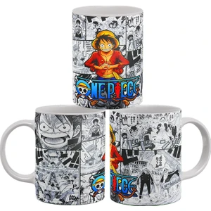 One Piece Manga Serisi Baskılı %100 Porselen Kupa