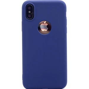 Apple iPhone x Kılıf Premier Silikon Kılıf Mat Kılıf Lacivert