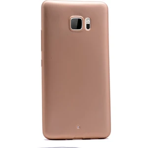 Htc U Ultra Kılıf Premier Silikon Kılıf Esnek Kılıf Mat Kılıf Gold