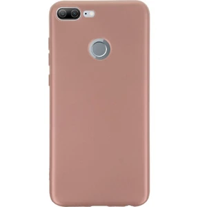 Huawei Honor 9 Lite Kılıf Premier Silikon Arka Kapak+Nano Glass Bronz