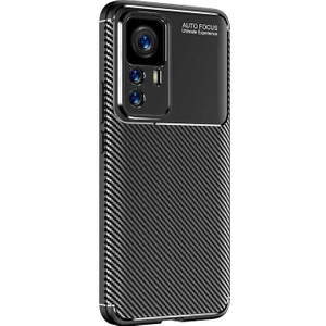 Kny Xiaomi Mi 12T Pro Kılıf Karbon Desenli Lux Negro Silikon