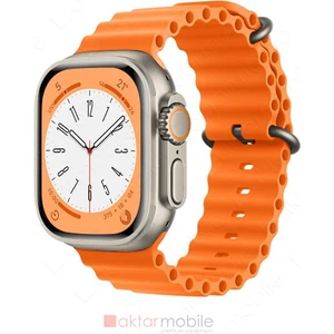 Apple Watch Ultra 49 mm Uyumlu Silikon Kordon Ocean Kordon Silindirik Kayış