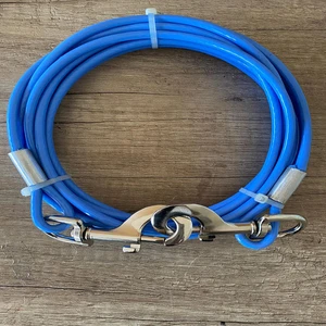 6 mm 5 M Köpek Bahçe Bağlama Halatı Mavii
