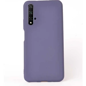 Huawei Nova 5t Kılıf Premier Silikon Esnek Arka Koruma Mürdüm