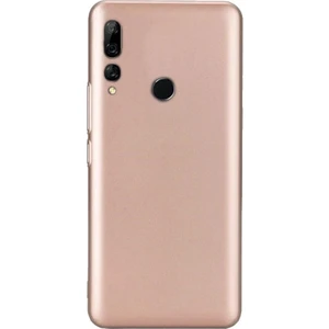Huawei Y9 Prime 2019 Kılıf Premier Silikon Esnek Koruma+Nano Glass Bronz