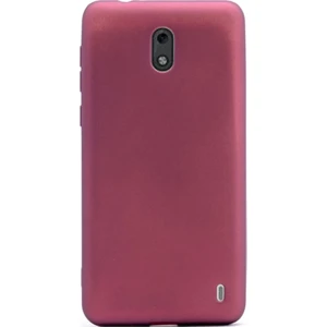 Nokia 2 Kılıf Premier Silikon Kılıf Mat Silikon Kılıf Mürdüm
