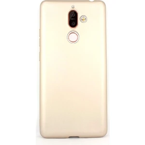 Nokia 7 Plus Kılıf Kılıf Premier Silikon Arka Koruma Gold
