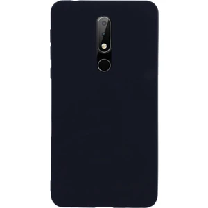 Nokia 7.1 Kılıf Kılıf Premier Silikon Koruma+Nano Glass Siyah