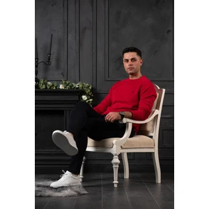 San&fa Regular Fit Bisiklet Yaka Pamuklu Erkek Triko Kazak