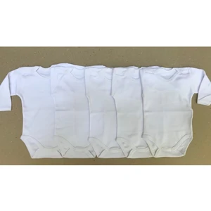 Özdemirli Bebe Çıtçıtlı Badi Uzun Kol (5 Li Paket)