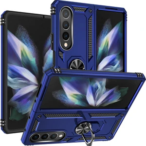 Kny Samsung Galaxy Z Fold 4 Kılıf Ultra Korumalı Yüzüklü Manyetik Vega Kapak