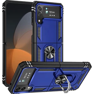 Kny Samsung Galaxy Z Flip 4 Kılıf Ultra Korumalı Yüzüklü Manyetik Vega Kapak