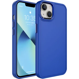 Kny Apple Iphone 14 Plus Kılıf Metal Çerçeveli Mat Sert Botox Kapak