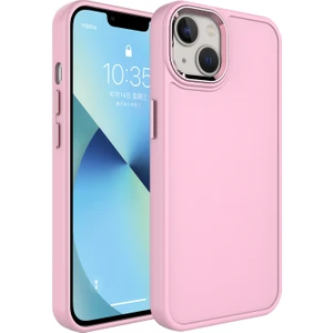 Kny Apple Iphone 14 Kılıf Metal Çerçeveli Mat Sert Botox Kapak