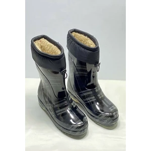 İçi Polarlı Kaymaz Taban Su ve Soğuk Geçirmez Naylon Çizme