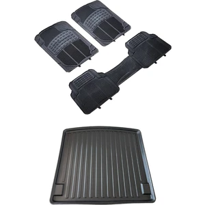 Sare Tuning Renault Clıo 4 Sport Tourer 2013  Araca Uyumlu Bagaj Havuzu ve Dekoratif Paspas Seti