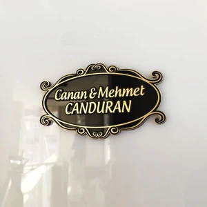 Isme Özel Kabartma Daire Ev Kapı Isimliği