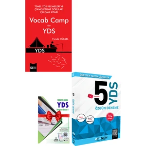 Pegem Akademi Yayıncılık YDS Kelimeleri ve Çıkmış Kelime Soruları + Panem YDS Özgün 5 Deneme