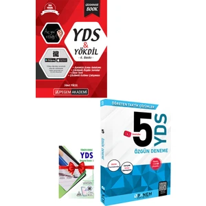 Pegem Akademi Yayıncılık YDS Grammar Book + Panem YDS Özgün 5 Deneme