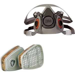 3m 6300 Yarım Yüz Maskesi ve 3m 6051 A1 Maske Filtresi