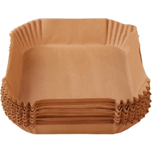 Big House Tech 100 Adet Yapışmaz Yağsız Izgara Kağıdı Pişirme Için Hava Fritöz Pişirme Kağıdı