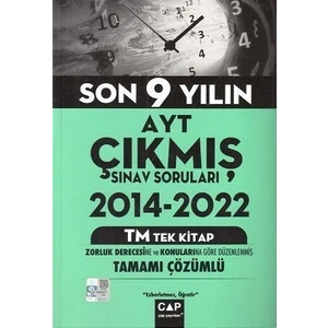 Çap Yayınları AYT Tek Kitap Son 9 Yılın Çıkmış Soruları