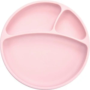 Porsiyon Vakum Tabanlı Silikon Tabak  - Pinky Pink