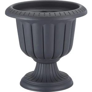 9,8 Litre Antrasit Nergis Saksı Ayaklı Mat Plastik Nergiz Kapıönü Balkon Bahçe Saksısı No1 Ø35x36cm