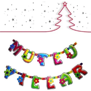 Yılbaşı Süsleri Mutlu Yıllar Yazısı Vitrin Dekor Süsleri Noel Süsleri Cam Süsleri
