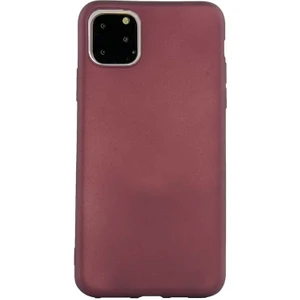Apple iPhone 11 Kılıf Premier Silikon Esnek Arka Koruma Mürdüm