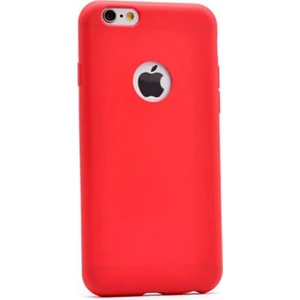 Apple iPhone 6 6s Kılıf Premier Silikon Esnek Silikon Kırmızı