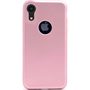 Apple iPhone Xr Kılıf Premier Esnek Lüx Silikon+Nano Glass Pembe