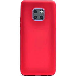Huawei Mate 20 Kılıf Premier Silikon Arka Koruma Kırmızı