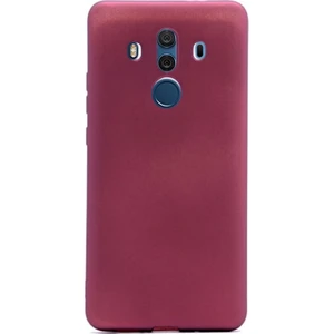 Huawei Mate 10 Pro Kılıf Premier Silikon Kılıf Mat Kılıf Mürdüm