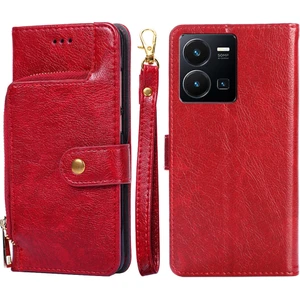 ZH Store Vivo Y35 4g / Y22 / Y22S Için Fermuar Torbası Deri Kasa (Yurt Dışından)