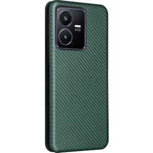 ZH Store Vivo Y22S / Y35 Için Karbon Fiber Doku Kılıfı (Yurt Dışından)