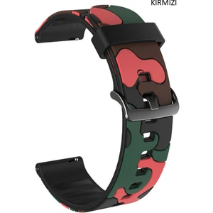 Samsung Gear S3 Gear Watch 3 45MM Kamuflaj Tme Kordon Kayış 22MM