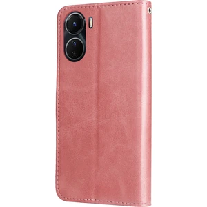 ZH Store Vivo Y16 / Y02S Için Fermuar Deri Telefon Kılıfı (Yurt Dışından)