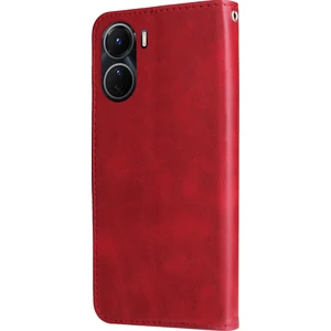 ZH Store Vivo Y16 / Y02S Için Fermuar Deri Telefon Kılıfı (Yurt Dışından)