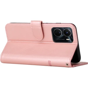 ZH Store Vivo Y16 / Y02S Için Dikiş Buzağı Pu Kılıfı (Yurt Dışından)