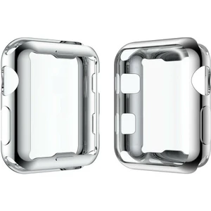 Apple Watch 1 2 3 4 Seri 42 mm Silikon Kapak Kılıf Ekran Koruyucu