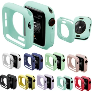 Apple Watch 2 3 4 5 6 42 44 mm Renkli Silikon Kılıf Kapak Koruyucu