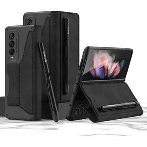 Samsung Galaxy Z Fold 2 Zırh Pu Deri Kapak Cep Telefonu Kılıfı Kapak(Yurt Dışından)