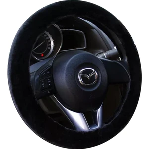 Siyah Peluş Yumuşacık Direksiyon Kılıfı