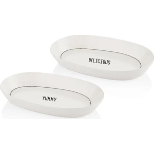 The Mia Daily Tunes Oval Servis 2li Set 26CM
