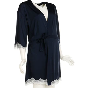 Dantelli Esnek Kumaş Sabahlık