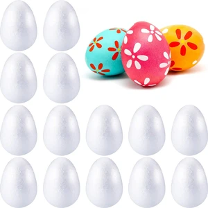 Roco Paper Co. Yumurta Strafor Köpük Top - Yapay Çiçek Çekirdeği Topu - 15 Adet - 3.5x2.5 cm