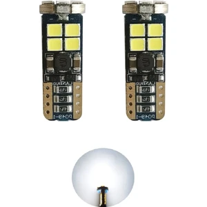 T10 LED Park Ampulü 6000K 12SMD W5W Canbus Beyaz