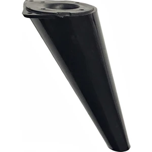 Retro Açılı Konik Plastik Mobilya Ayak Koltuk Ayağı 15 cm Siyah